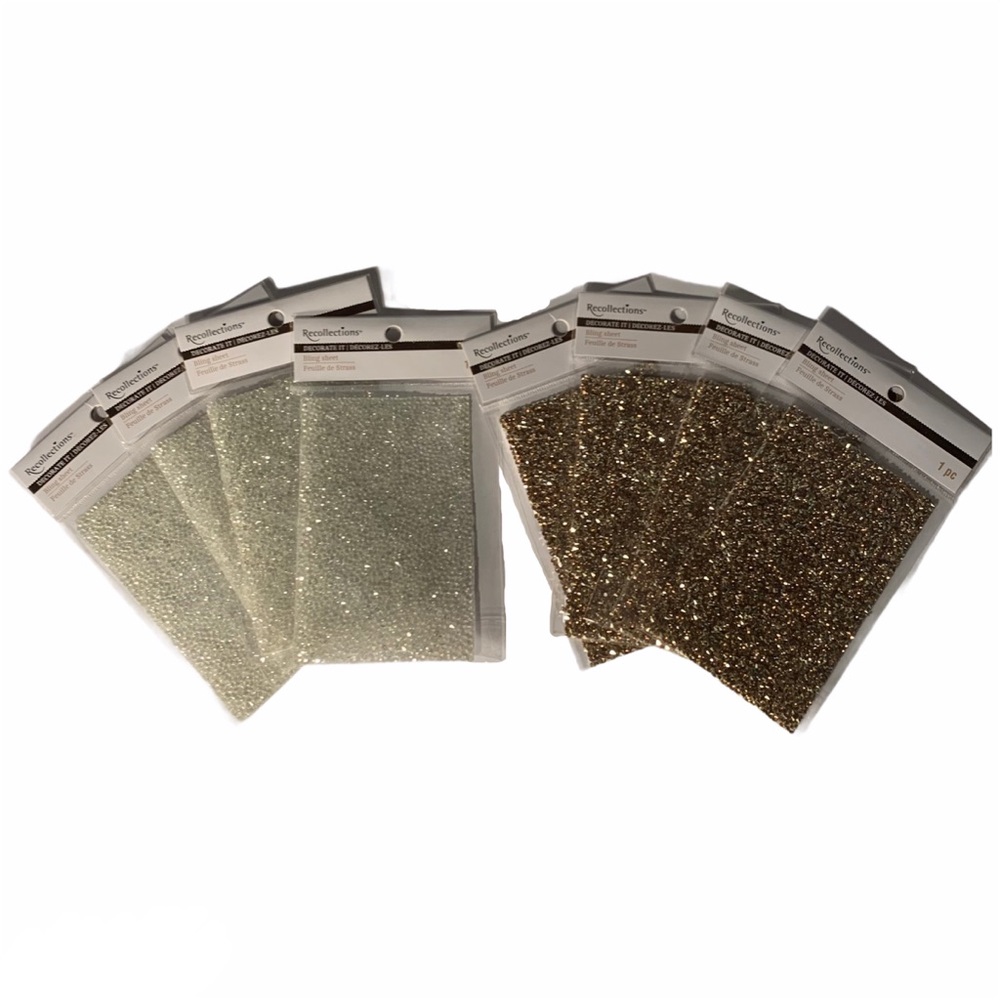 Crafting Scrapbooking Bling Sticker 8 Sheets